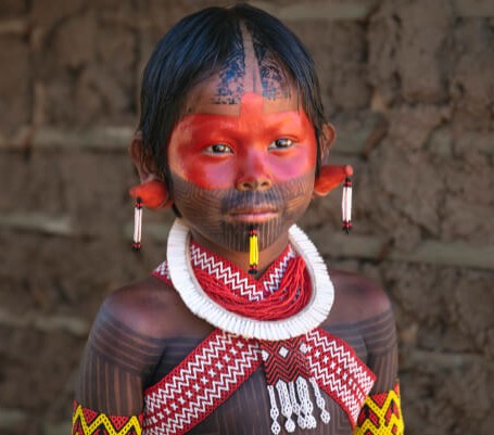Niño de la tribu Kayapó